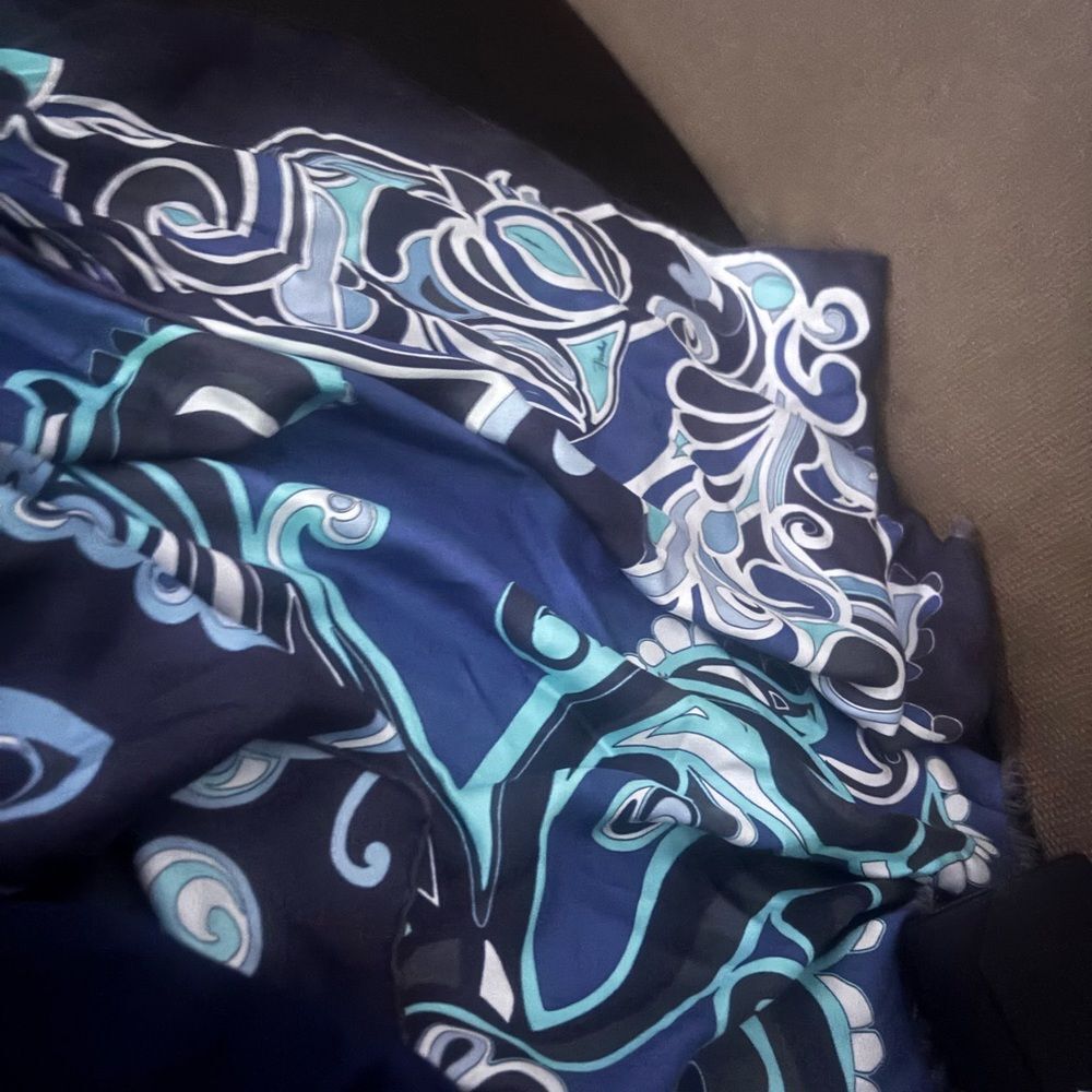 Emilio Pucci Dress Suit Scarf Abstract Accessory Neck Wear